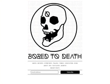 Tablet Screenshot of deathbyboredumb.com